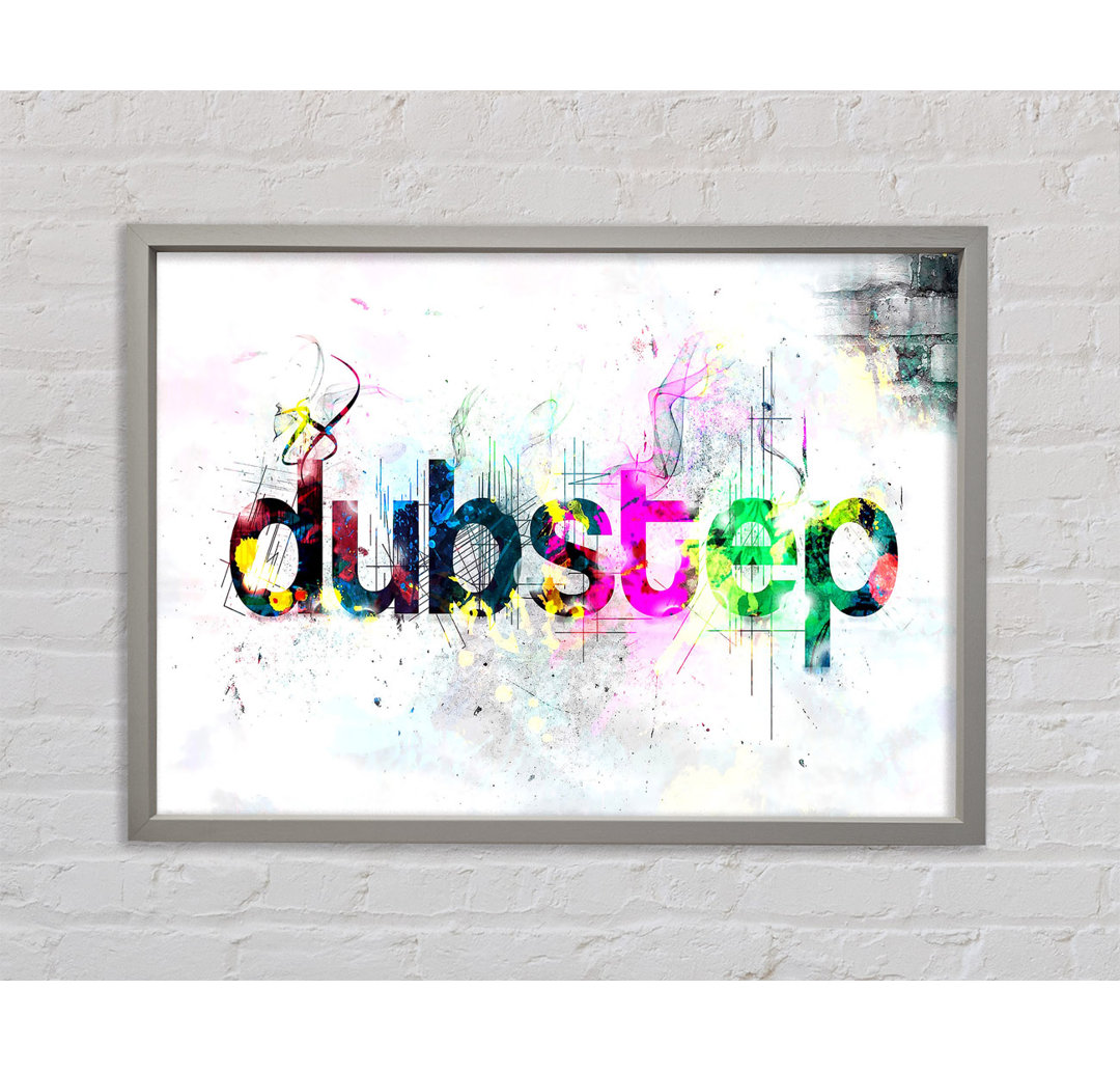 Dubstep ColouGerahmter Druck