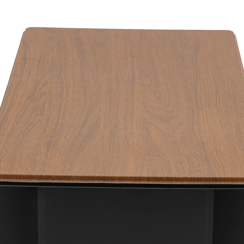 Bureau d'ordinateur portable, Brun / Noir
