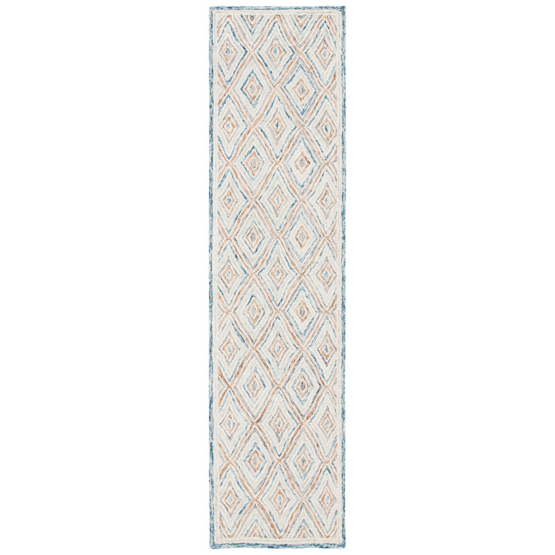 Conley Hand Tufted Wool Geometric Rug, Runner 2'3" x 9'