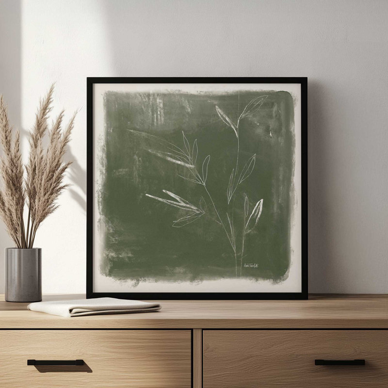 «Leaf Lines II» par Anne Tavoletti, reproduction d'art, H 12 po x l 12 po, Érable