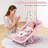 Baby Swing - Lightweight Aluminum Frame Infant Swing for Indoor Use with Toy Bar, 3-Position Recline, Front-to-Back Rocker Motion & Lock-130926626