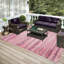 Tapis rose / gris / blanc Ance-1503611836