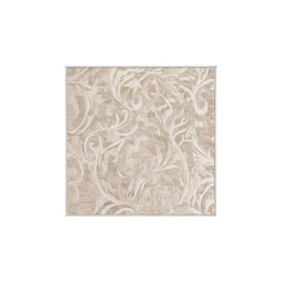 Tapis beige lavable à la machine