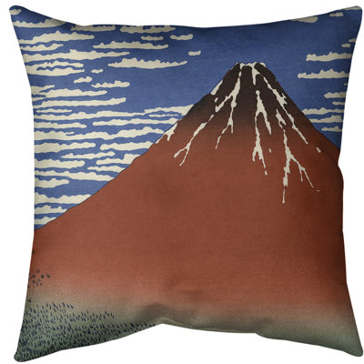 Coussin katsushika hokusai, fine vent clair matinée