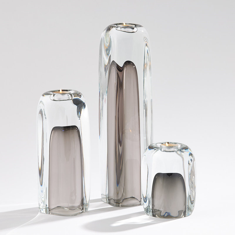 Tower T-Lite Holder/Vase-Grey-Lg