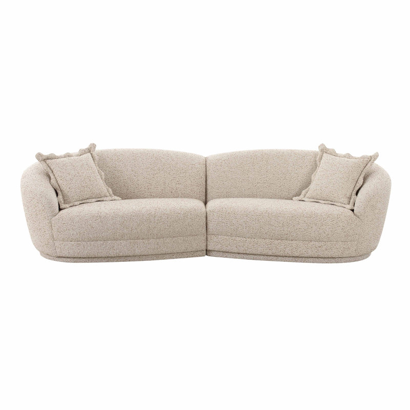 Tov Furniture Marion Two-Tone Textured Boucle Sectional