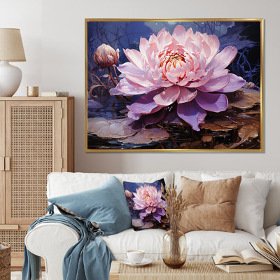 Hindouisme Brahmas Lotus lavande I - reproduction sur toile