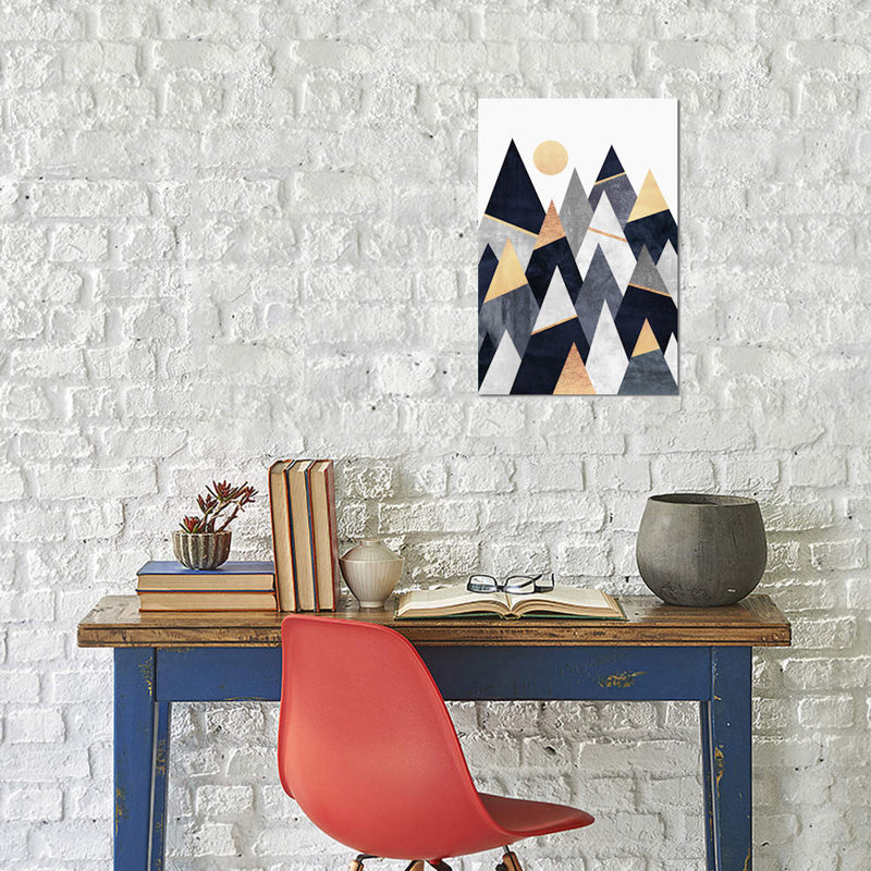Fancy Mountains by Elisabeth Fredriksson - Wrapped Canvas Print, 66.04 cm H x 45.72 cm W x 1.91 cm D