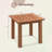 Pansir Square Solid Wood Outdoor Side Table , 17.5 " W 17.5 " D