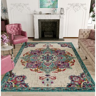 Adiva Rugs Machine Washable Area Rug for Living Room, Bedroom, Bathroom, Kitchen, Printed Vintage Home Decor, Floor Decoration Carpet Mat (Terra