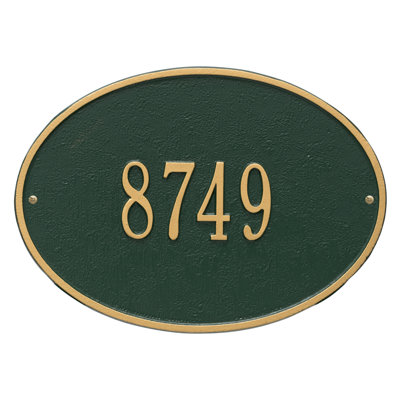 Hawthorne 1-Line Wall Address Plaque