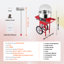 Machine à barbe à papa électrique avec chariot, machine à barbe à papa 1000W avec couvercle, cuve en acier inoxydable, cuillère à sucre et tiroir, parfaite pour la maison, l'anniversaire des enfants, une fête de famille, rouge-106479908