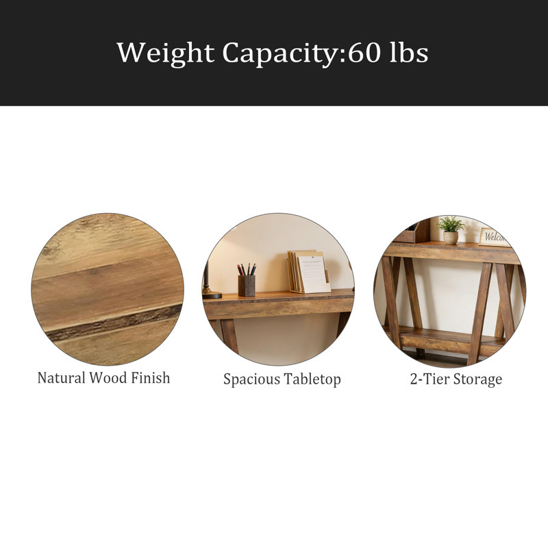 2-Tier Hall Table,Entryway Table,Functional Console Table