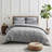 Washed Linen Heathered Stone Sham with Flange-106287365