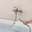 Wall Mount Tub Faucet Roman Bathtub Filler with Handheld Shower-114216933