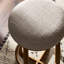 STARIA Swivel Upholstered Stool with Solid Wood Frame