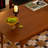 Retro Solid Boxwood Rectangular Dining Table-849977477