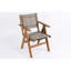 Chaise de jardin Hips, matériau tissé, support triangulaire, couleur, idéale pour les bars à café Chaise de patio avec siège à carreaux, pieds stables, détente en plein air