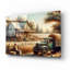 «Farmhouse Autumn» par Rich Monet, art mural en verre acrylique-746460666