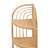 Bourbeau 46cm W Rattan Shelving Unit