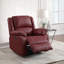 Fauteuil berçant inclinable et coulissant en cuir synthétique Living Flow