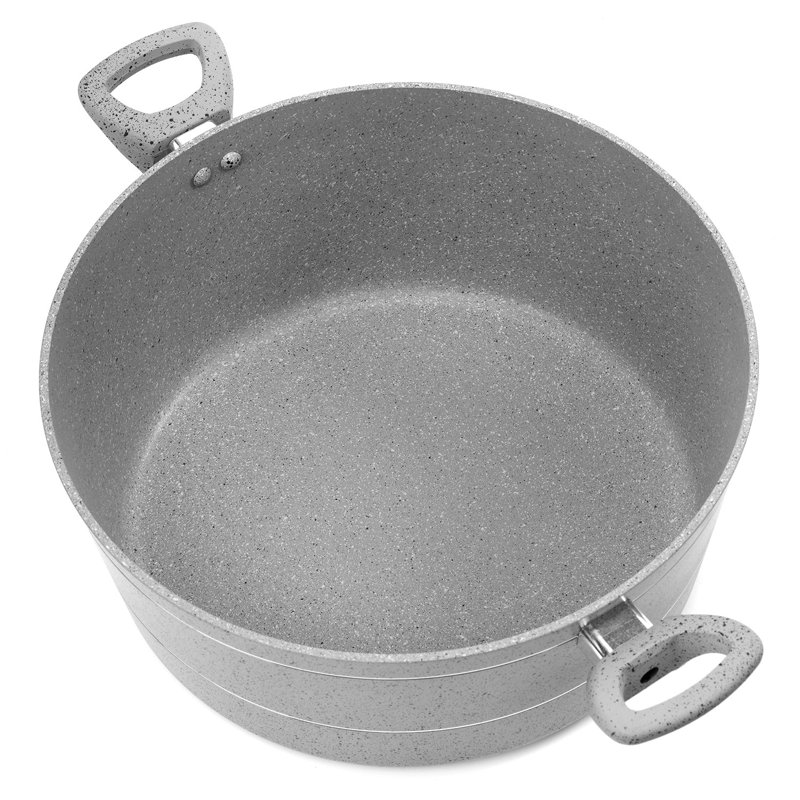 ROYALFORD Non-Stick Aluminum Standard Pot, Grey, 7.2L