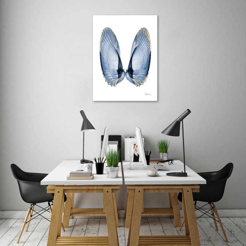 Golden Wings - impression sur toile tendue, H 16 po x l 12 po