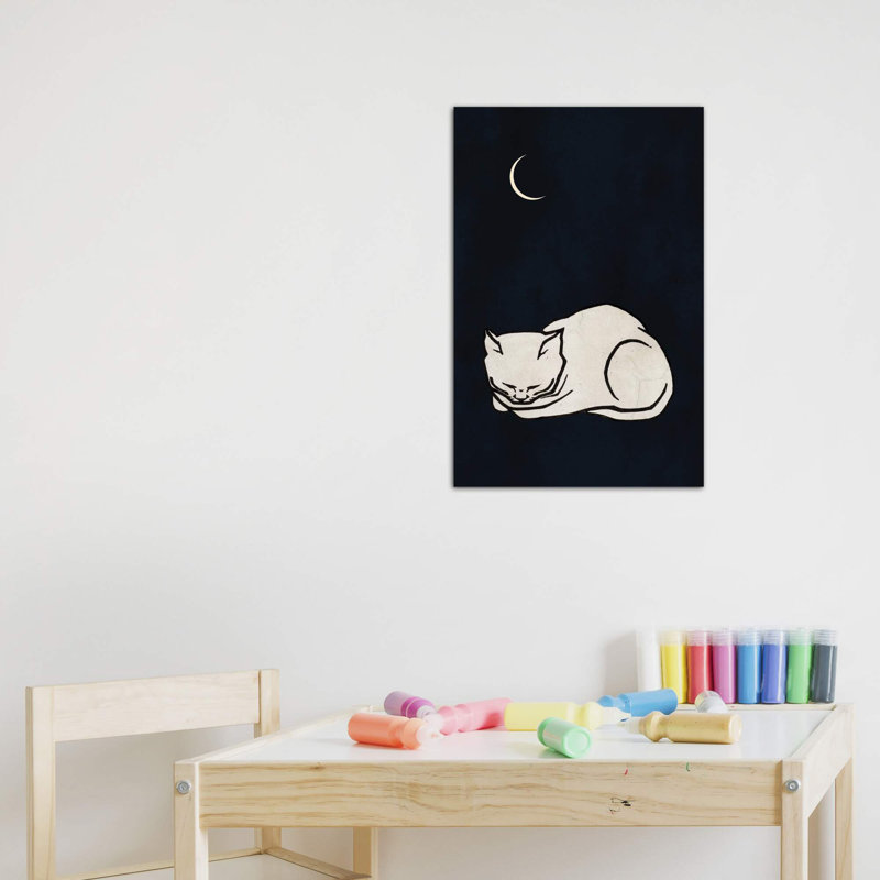 Cozy Dreams par Kubistika - impression d'art graphique, Toile tendue, Pas de tapis, H 60 po x l 40po x P 1,5 po