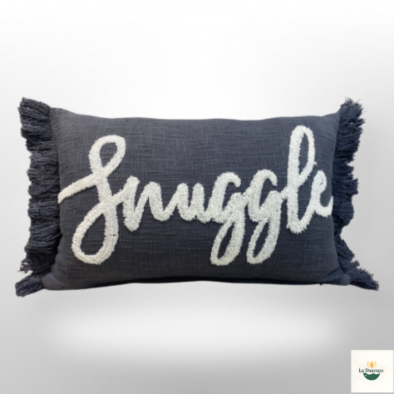 Coussin en coton Ls Walden, Gris