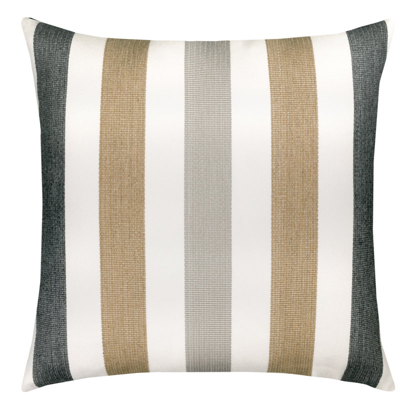 Stripe Outdoor Square Sunbrella® Pillow Cover & Insert, Dune