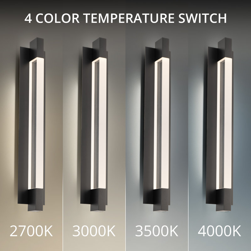 Heliograph 1 - Light LED Outdoor Sconce, 31.88" H x 5.5" W x 3.88" D, 3000K