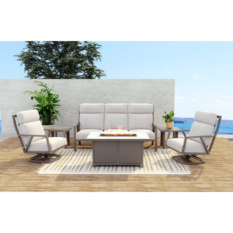 Aris Outdoor Rocker Chair, Copper Creek, Adena Shale