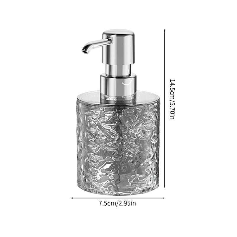 Distributeur de savon moussant pour bouteilles d'eau, Gris