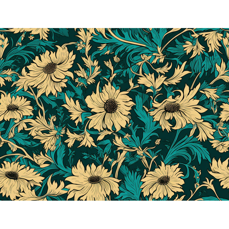 Machine Printed Comforter, King Comforter, Turquoise/Beige