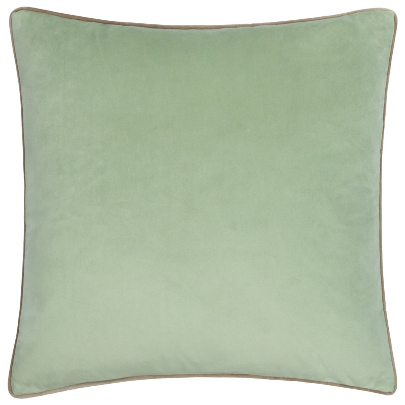 Meridian Green Square Cushion, Polyester, Square 45cm