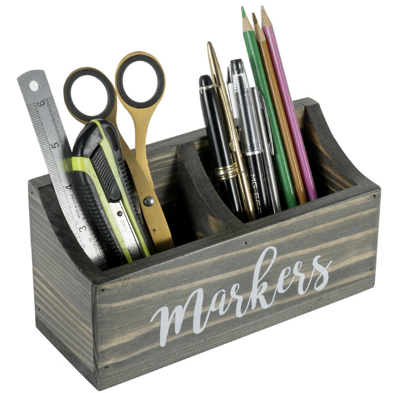 Wood Magnetic Desk Organizer