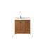 Meuble-lavabo simple 36 po avec plateau Chicago Teak-94427519