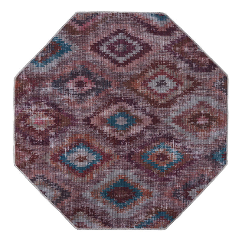 Sisu Geometric Indoor Rug, Octagon 5'3" x 5'3"