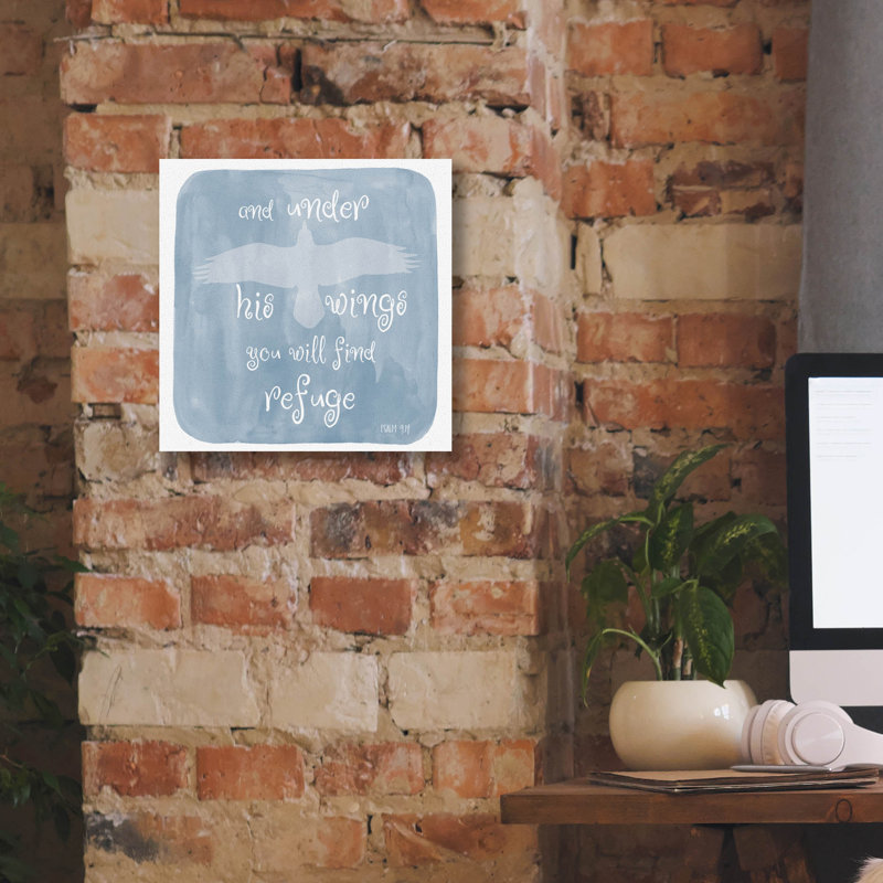  «Psaume 9,14» par Erin Clark, art mural sur toile, 12 po x 12 po, H 12 po x l 12 po x P 0,75 po