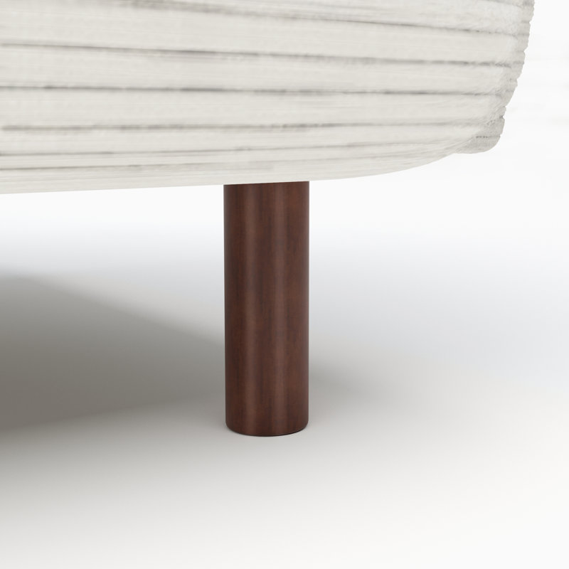 Finnick Velvet Accent Chair, Beige Corduroy