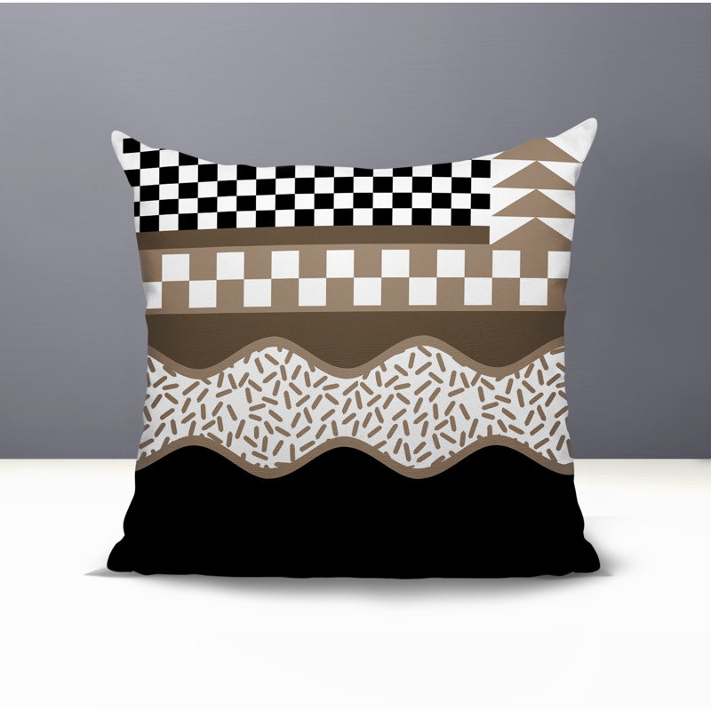 Coussin carré intérieur / extérieur Trix Abstract