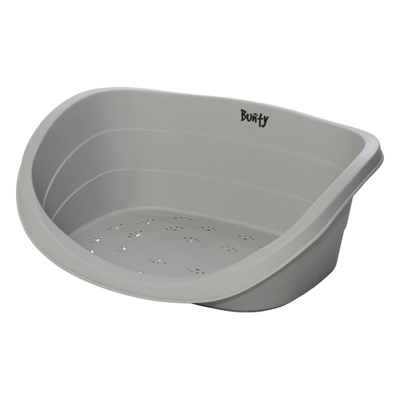 Shuler Plastic Pet Bed, Grey, 23 cm H x 43 cm W x 61 cm D