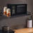 20" x 15.6" Black Metal Wall Mount Microwave Oven Bracket