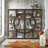 Stoil 68.89" H x 37.4" W Steel Geometric Bookcase-296636518