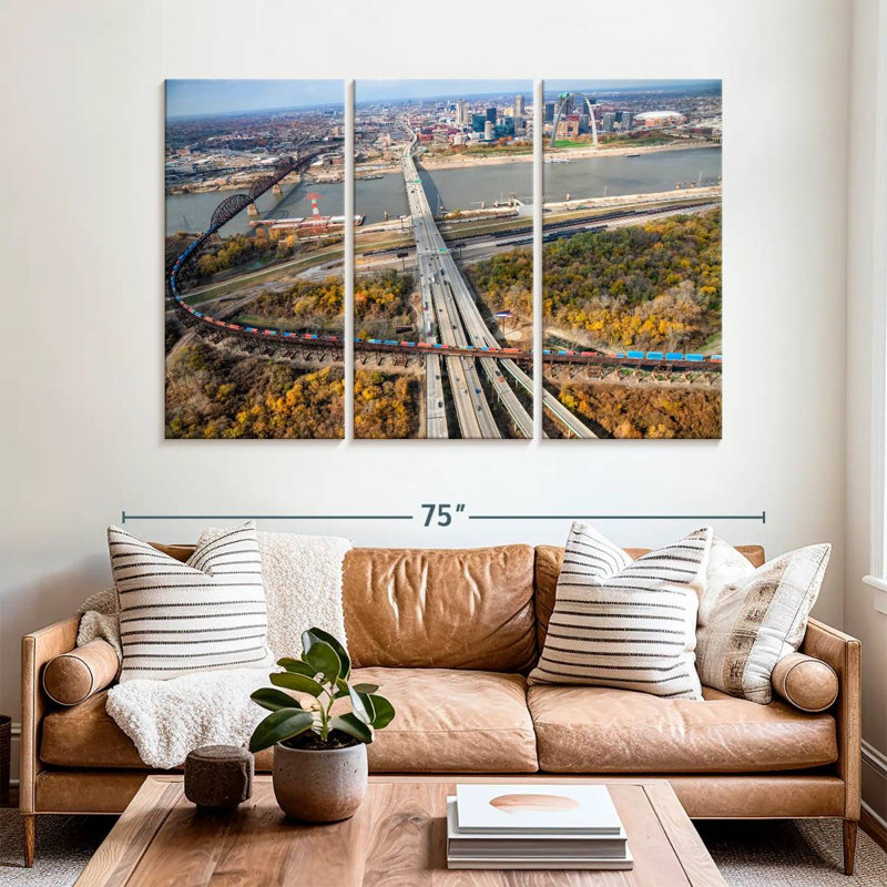 Road To St. Louis, 42" H x 65" W