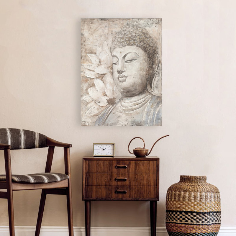 Gray Buddha - No Frame Painting