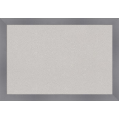 Grey Cork Board, Wood Frame - Bulletin Board, Organization Board, Pin Board