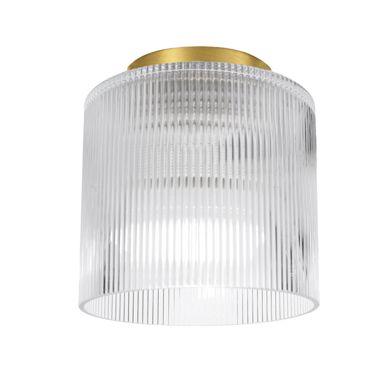 Plafonnier encastré 1 lumière Dia. Neamiah, Laiton vieilli