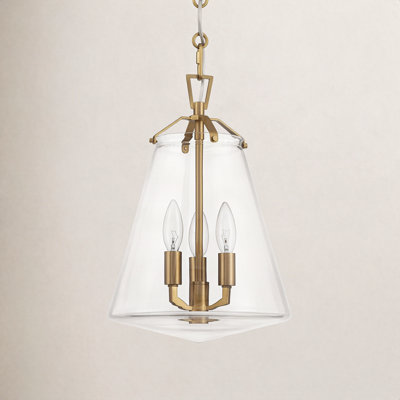 3 - Light Metal Dimmable Bell Chandelier