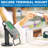 Mount-It 7" Pole Credit Card POS Terminal Stand to Mount The VeriFone VX820, Anti-Theft Locking